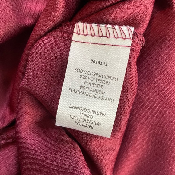 JS Collections Joy Mock Neck Midi Lace Dress Merlot/Burgundy Size 4 NWOT - Picture 6 of 7